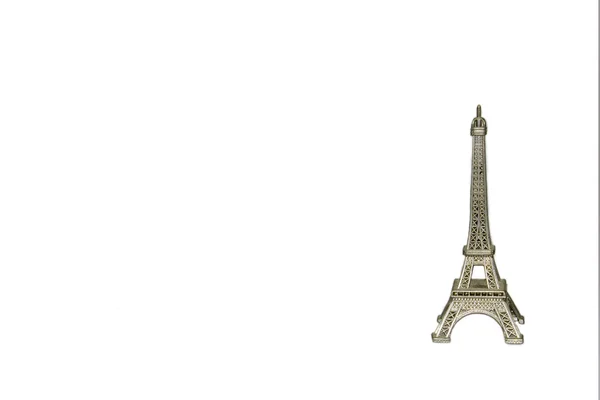 Эйфелева башня на белом фоне — стоковое фото