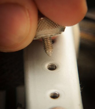 Ana katlanmış parlak vida