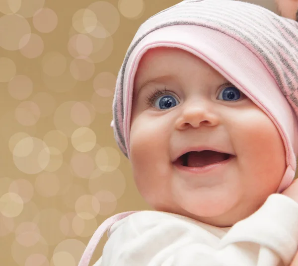 Portrait of a cute smiling baby — Stock Photo, Image