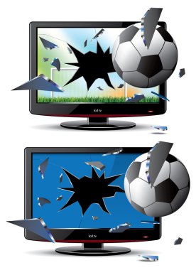 Brocken monitör, tv