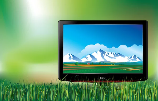 LCD tv — Stockvector