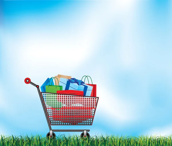 Carrito de compras — Vector de stock