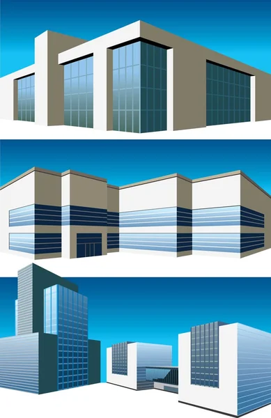 Byggnader som — Stock vektor