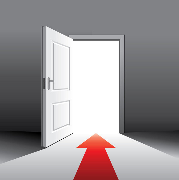 открытая дверь