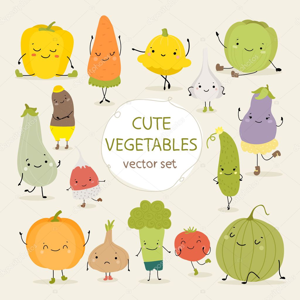 Cute vegetables