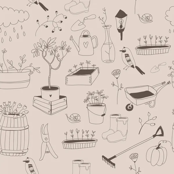 Outils de jardinage — Image vectorielle