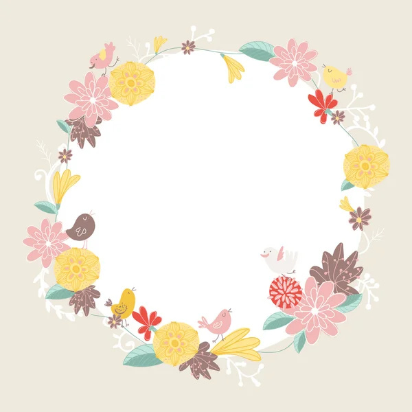 invitación floral vector — Vector de stock © dikaya #29281937