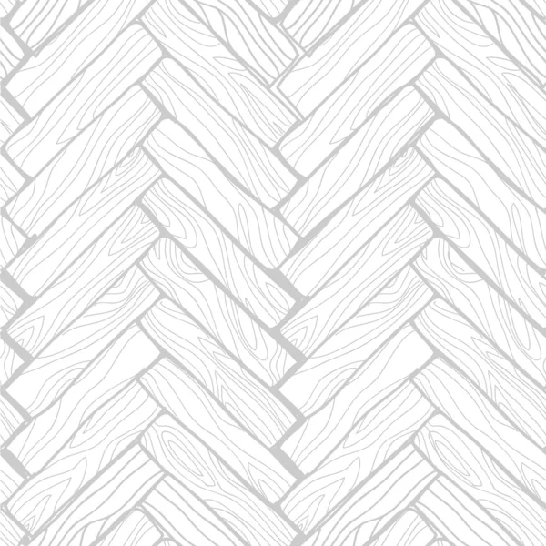 Vector seamless pattern. Doodle wood floor texture in gray. — Stock Vector