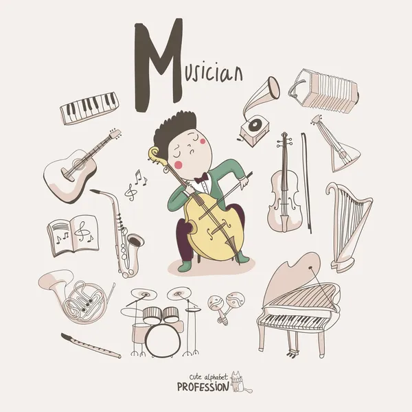 Musicien — Image vectorielle