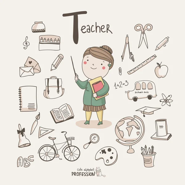 Teacher — Stock Vector