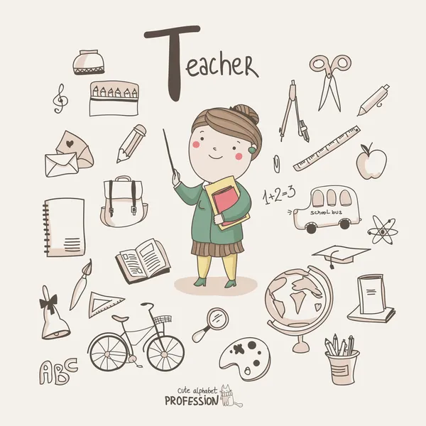Tanár — Stock Vector