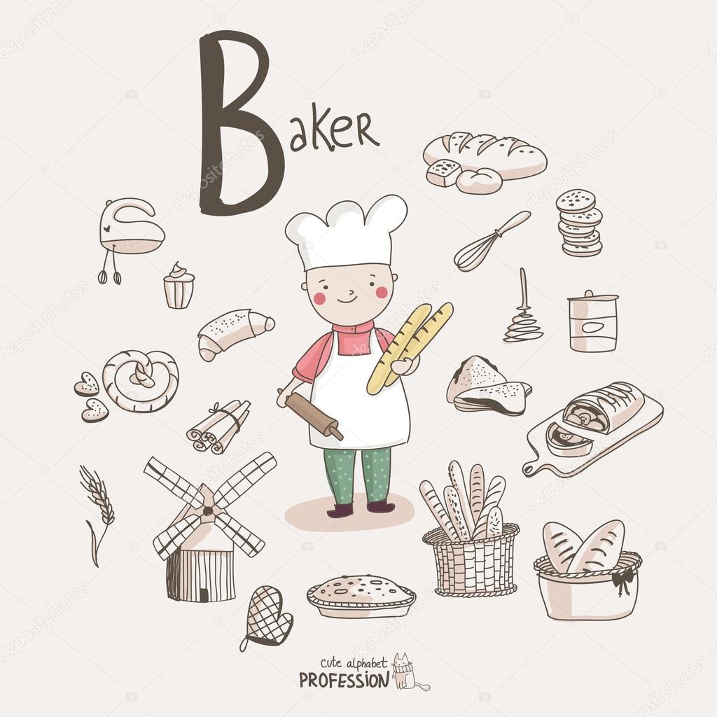 Cartoon baker