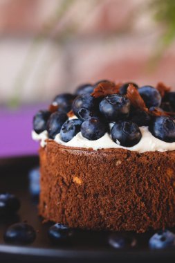 Yabanmersinli ve çikolatalı tatlı.