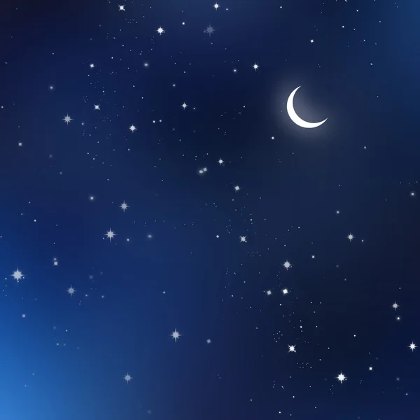 Красивий краєвид місячного неба — стокове фото