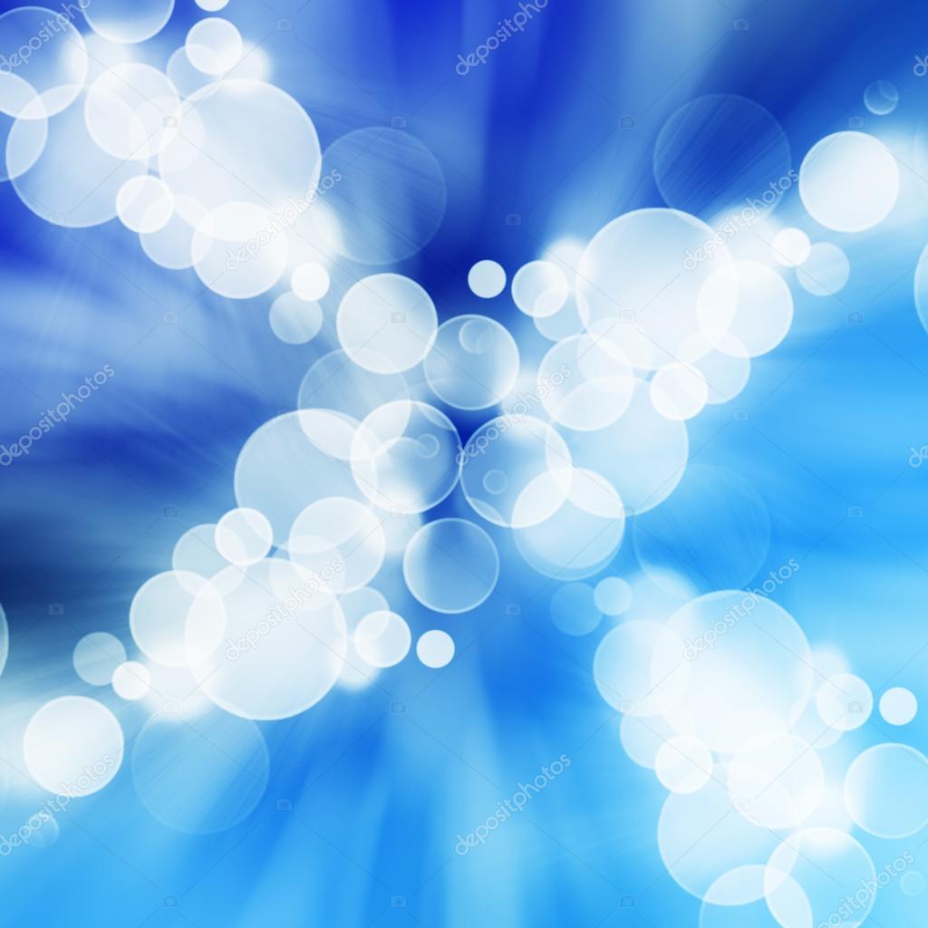 Blue bokeh background of design abstract