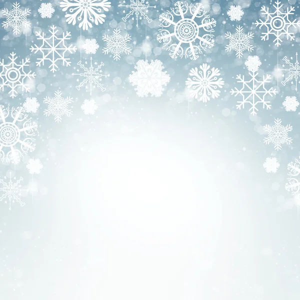 Snowflakes in blue and white tone — Stock Photo, Image