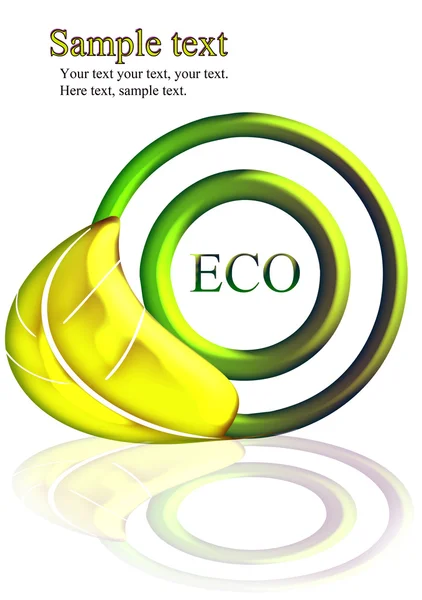 Eco card. — Stock Photo, Image