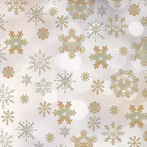 Tarjeta de Navidad con copos de nieve — Foto de Stock