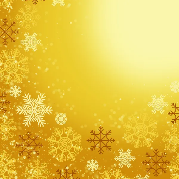 Weihnachtskarte mit Schneeflocken — Stockfoto
