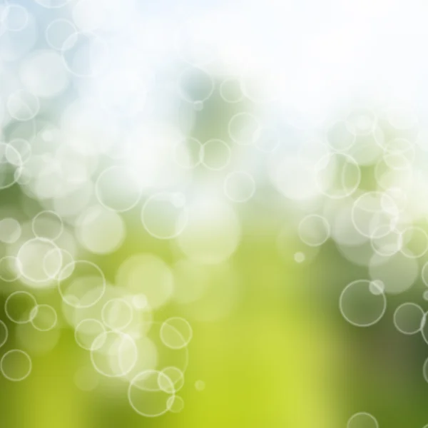 Groene en witte achtergrond met vervagen bokeh — Stockfoto