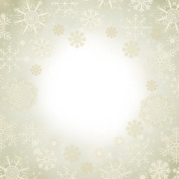 Cartão de flocos de neve — Fotografia de Stock