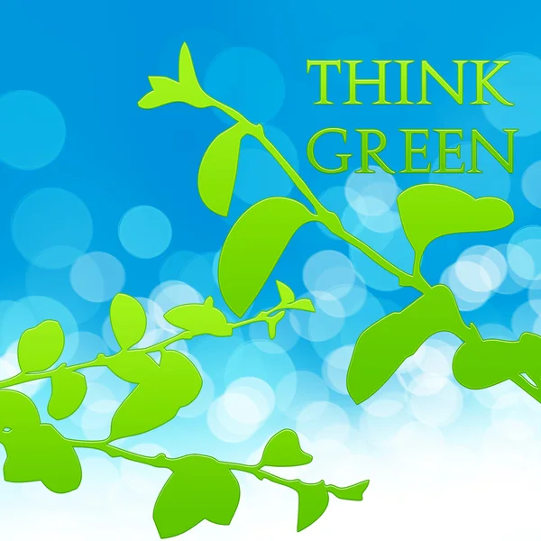 Pensa verde — Foto Stock