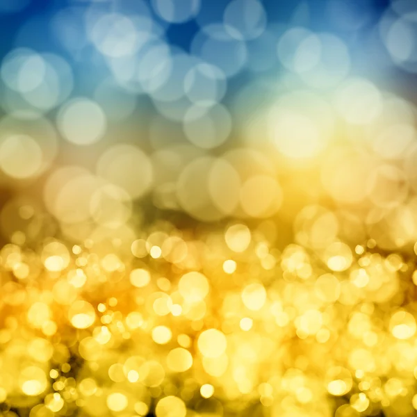 Blue and yellow bokeh background — Stock Photo, Image