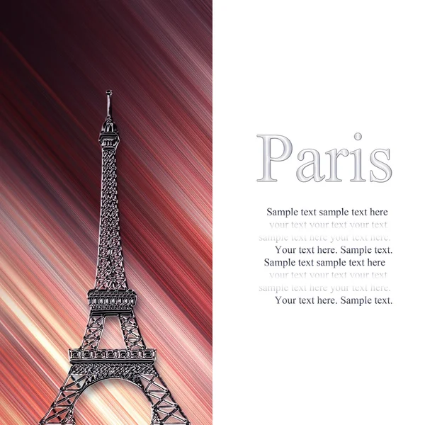 Cartão Paris — Fotografia de Stock