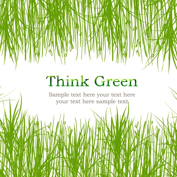 Denk groen — Stockfoto