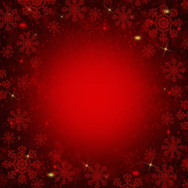 Snowflake red background — Stock Photo, Image