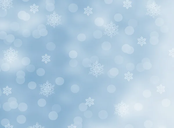 Hópehely kék háttér — Stock Fotó
