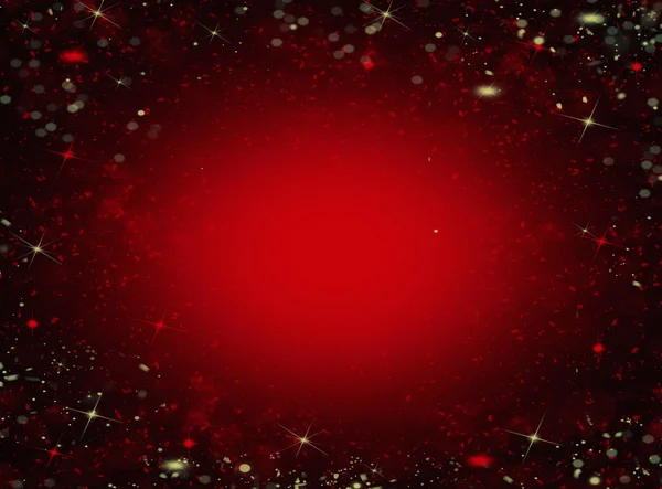 Snowflake red background — Stock Photo, Image