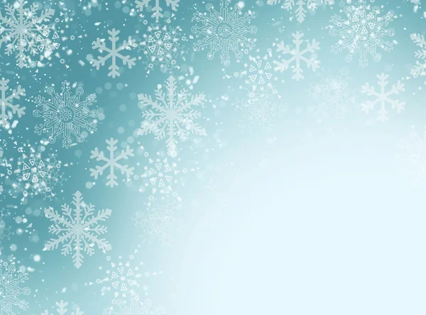 Floco de neve fundo azul — Fotografia de Stock
