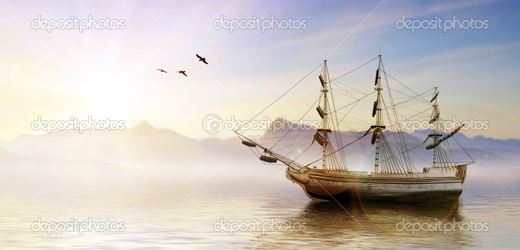 Sailboat on sea