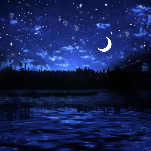 Nature at night — Stock Photo, Image