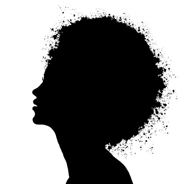 Kadın bir yüz profili — Stok fotoğraf