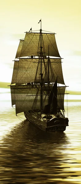 Ship in sea — Stock Photo, Image