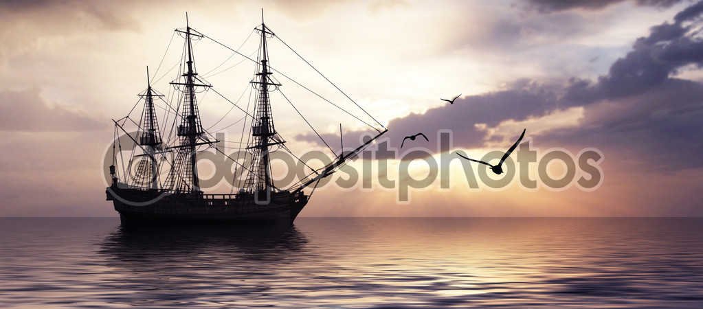 Ship in sea
