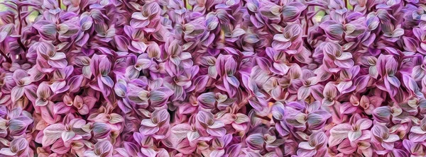 Uno Sfondo Foglie Emigraphis Rosa Pittura Olio Imitazione Illustrazione — Foto Stock