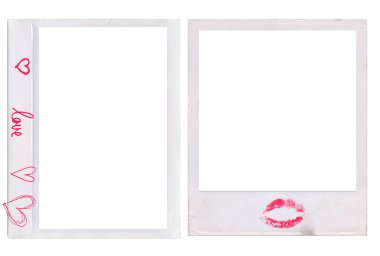 Medium format color film frame. Blank large format blank film negative or picture frame, free photo space. clipart