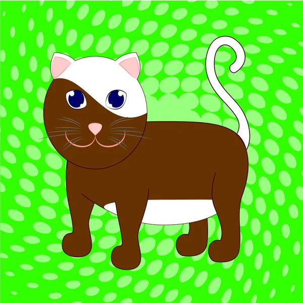 斑点的猫 — 图库矢量图片