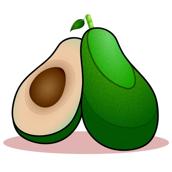 Health with avocado — Stock Vector