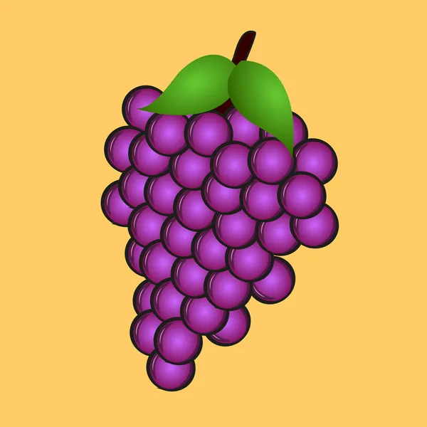 Uvas frescas — Vetor de Stock