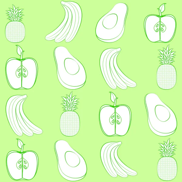 Frutas verdes — Archivo Imágenes Vectoriales