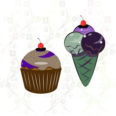 dondurma şirketi ve en iyi fincan kek, tatlı Zamanı