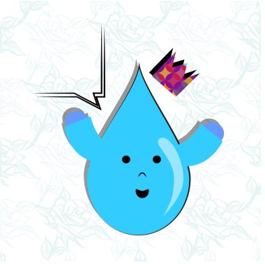 Vital liquid, you run out of water clipart