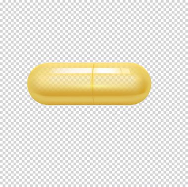 E vitamini, A vitamini veya Omega 3 yağı kozmetik kapsülü. Altın antibiyotik jel hap şablonu. Kolajen özünden gerçekçi bir serum damlası..