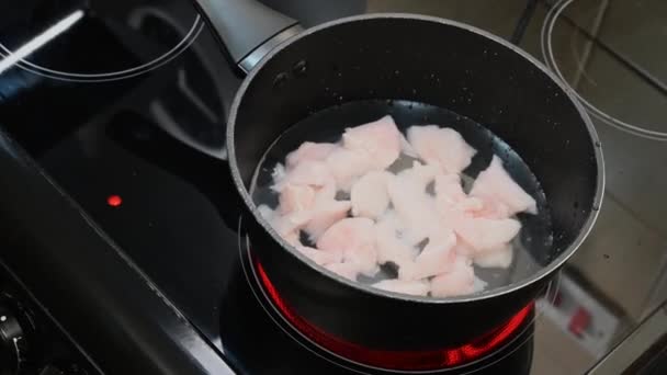 Hareketli Zaman Hazırlama Pilavlı Tavuk Güveci Pişirme — Stok video