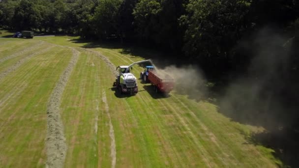 Richmond North Yorkshire April 2021 Aerial Drone Shot Tractor Pulling — 비디오