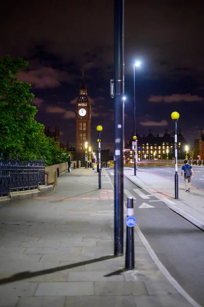 London May 2022 View Westminster Bridge Houses Parliament Night — Foto de Stock